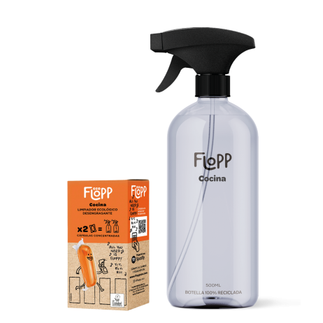 Kit limpiador para Cocinas FLOPP ECO botella + recarga - 0