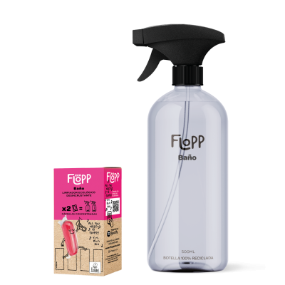Kit limpiador para Baños FLOPP ECO botella + recarga 