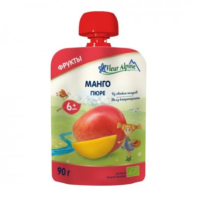 Puré infantil de mango ECO Fleur Alpine 6m+