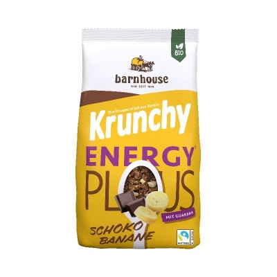 Muesli Krunchy "Energy Plus" de chocolate, plátano y guaraná Barnhouse 325g