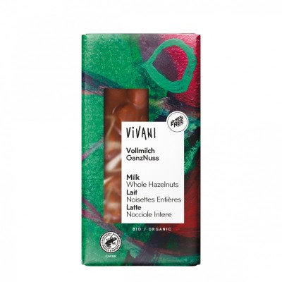 Chocolate con leche y avellanas enteras ECO Vivani 100g