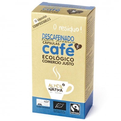 Cápsulas de café descafeinado ECO Alternativa3 10un.