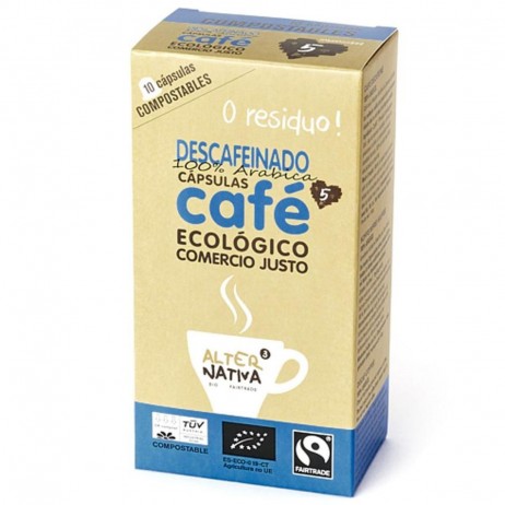 Cápsulas de café descafeinado ECO Alternativa3 10un. - 0