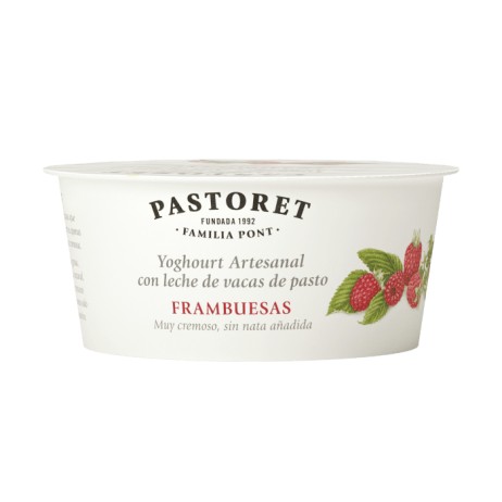 Yogur artesanal con frambuesa Pastoret 125g - 0
