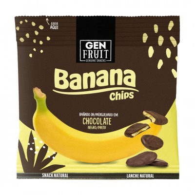 Chips banana chocolate Orgánica Genuine Coconut 45g