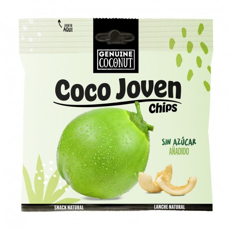 Chips coco joven Genuine Coconut 40g - 0
