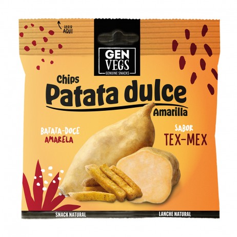 Chips boniato amarillo Tex Mex Genuine Coconut 45g - 0