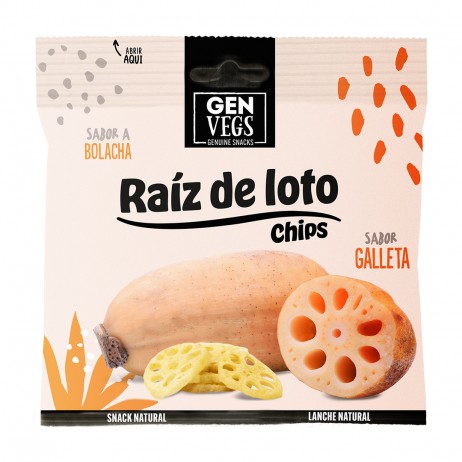 Chips raíz de loto Genuine Coconut 40g - 0