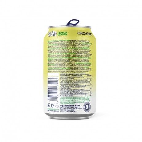 Bebida jengibre y limón BIO SQWZ 330ml - 2