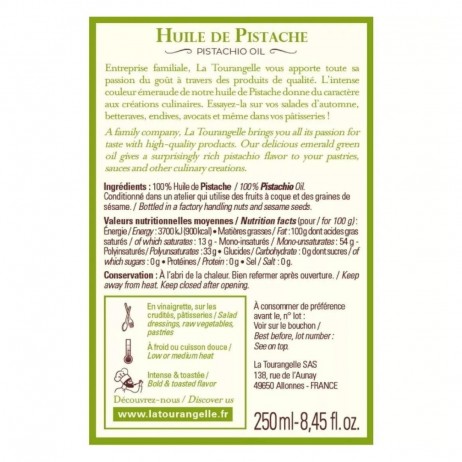 Aceite de pistacho La Tourangelle 250ml - 1