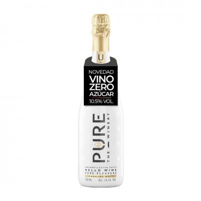 Vino blanco espumoso Zero azúcar Pure the Winery 750ml