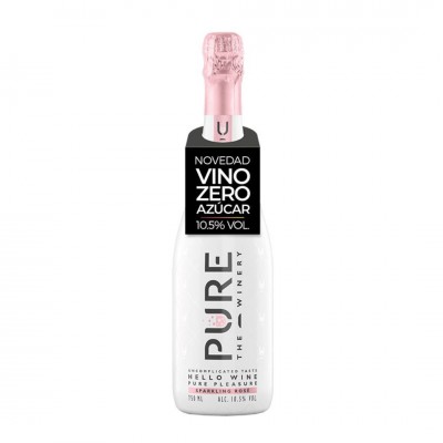 Vino rosado espumoso Zero azúcar Pure the Winery 750ml