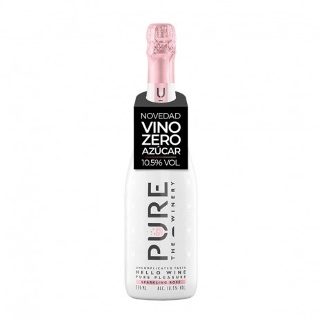 Vino rosado espumoso Zero azúcar Pure the Winery 750ml - 0