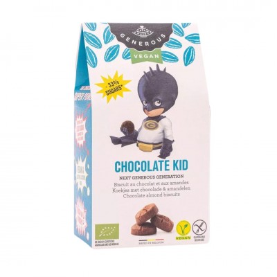 Galletas de chocolate veganas y sin gluten Kid ECO 100g