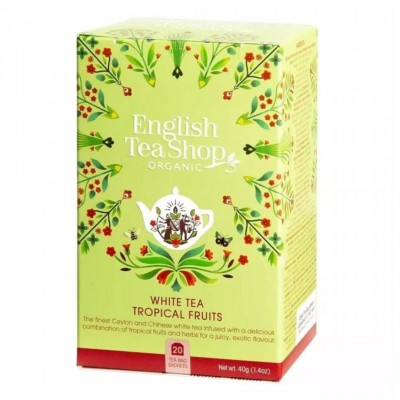 Infusión té blanco y frutas tropicales ECO English Tea Shop 40g