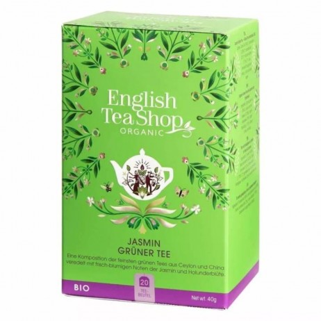 Infusión té verde y jazmín ECO English Tea Shop 40g - 0