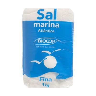 Sal marina atlántica fina Biocop 1kg
