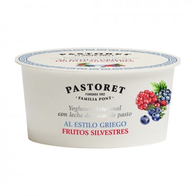 Yogur artesanal griego con frutos silvestres Pastoret 150g