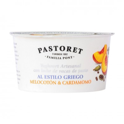Yogur artesanal griego con melocotón y cardamomo Pastoret 150g