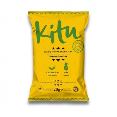 Chips mix de frutas tropicales Kitu 28g