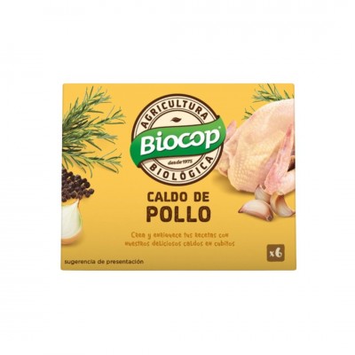 Caldo de pollo cubitos ECO Biocop 6x11g