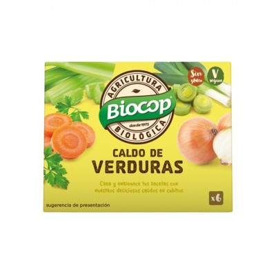 Caldo de verduras cubitos ECO Biocop 6x11g
