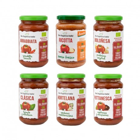 Pack 6 salsas Bio Organica Italia - 0