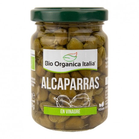 Alcaparras en vinagre Bio Organica Italia 140g - 0