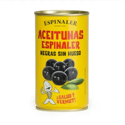 Olivas negras sin hueso Espinaler 350g