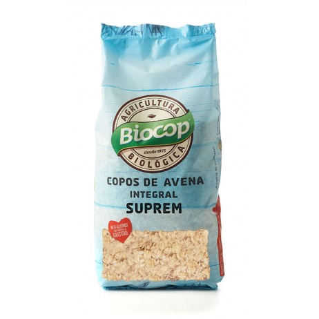 Copos de avena integral Suprem Biocop 500g - 0