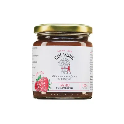 Mermelada de frambuesa ECO Cal Valls 240g 
