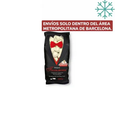 Pelmeni Elitnie con carne de cerdo y ternera 900g Alexander (congelado) - 0