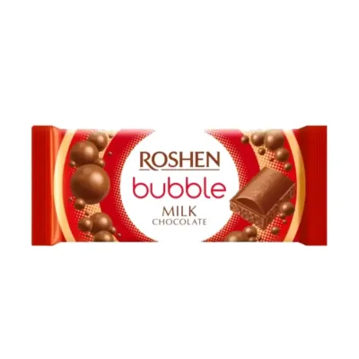 Chocolate con leche "MILK BUBBLE" poroso ROSHEN 80g 