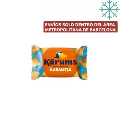 Barrita de queso con chocolate sabor caramelo 45g Karums
