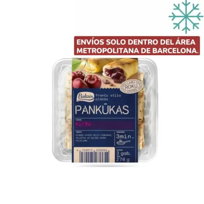 Crepe congelada con relleno de cereza Baltais 270g