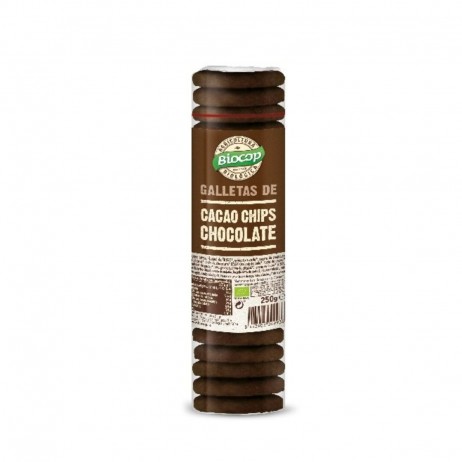 Galleta cacao con chips de chocolate Biocop 250g - 0