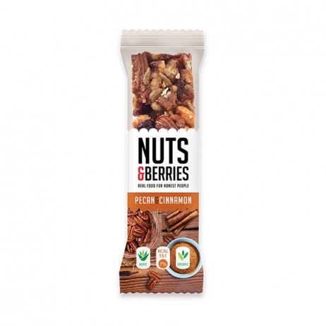 Barrita nueces y canela Nuts&Berries 30g - 0