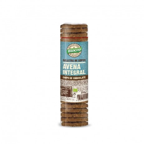 Galleta de copos de avena integral con chips de chocolate Biocop 250g - 0