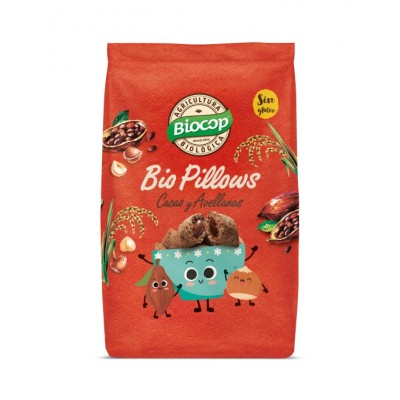 Biopillows cacao avellanas sin gluten Biocop 300g