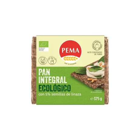 Pan de centeno 5% semillas de lino Pema 375g - 0