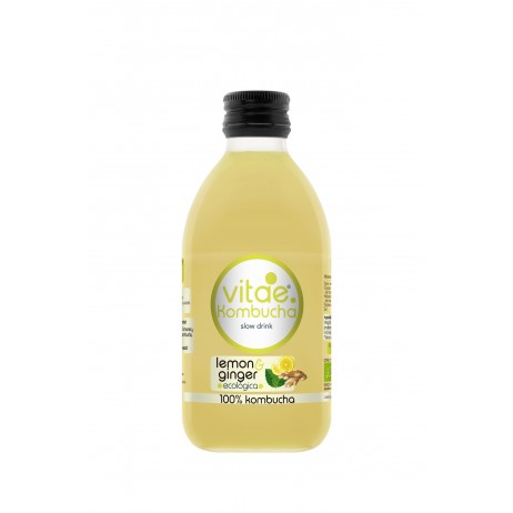 Kombucha limón y jengibre ECO Vitae 250ml - 0