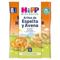 Snack aritos de espelta y avena BIO 8m+ HiPP - 0